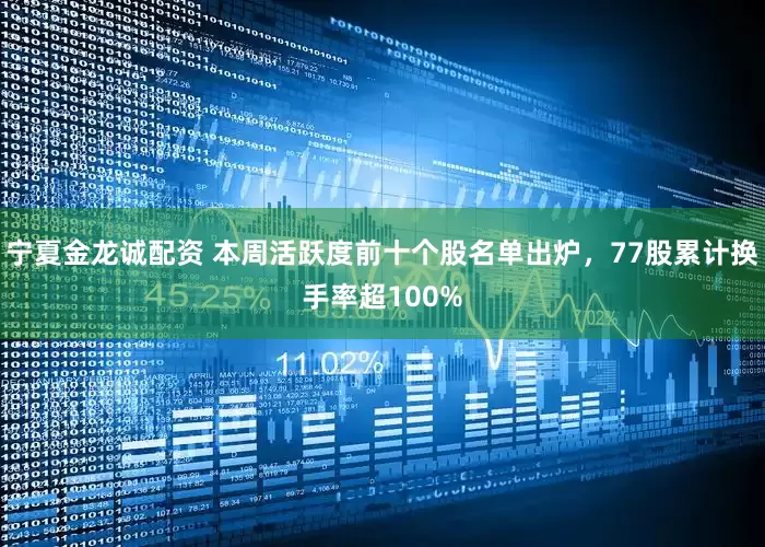 宁夏金龙诚配资 本周活跃度前十个股名单出炉，77股累计换手率超100%